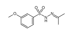 3-methoxy-N'-(propan-2-ylidene)benzenesulfonohydrazide结构式