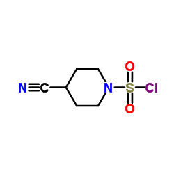 4-氰基哌啶-1-磺酰氯结构式