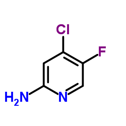4-Chloro-5-fluoro-2-pyridinamine Structure