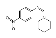 N-(4-nitrophenyl)-1-piperidin-1-ylmethanimine结构式