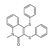 1-methyl-3,4-bis(phenylsulfanyl)quinolin-2-one Structure