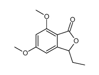 3-ethyl-5,7-dimethoxyisobenzofuran-1(3H)-one结构式