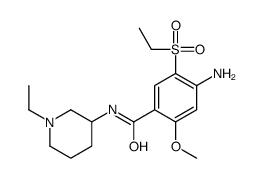4-amino-N-(1-ethylpiperidin-3-yl)-5-ethylsulfonyl-2-methoxybenzamide Structure
