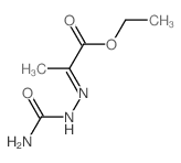 Propanoic acid,2-[2-(aminocarbonyl)hydrazinylidene]-, ethyl ester Structure