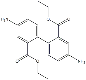 4,4'-二氨基[1,1'-联苯] -2,2'-二羧酸二乙酯结构式