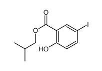 2-羟基-5-碘苯甲酸异丁酯结构式