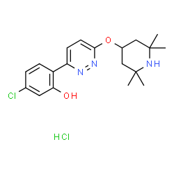 5-氯-2-(6-((2,2,6,6-四甲基哌啶-4-基)氧基)哒嗪-3-基)苯酚盐酸盐结构式