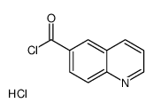 quinoline-6-carbonyl chloride,hydrochloride Structure