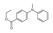 4-[甲基(苯基)氨基]苯甲酸乙酯结构式