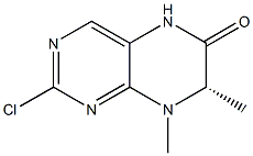 (S)-2-chloro-7,8-diMethyl-7,8-dihydropteridin-6(5H)-one Structure