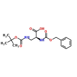 2-(N-Cbz)-3- (N-Boc)-2,3-二氨基丙酸结构式