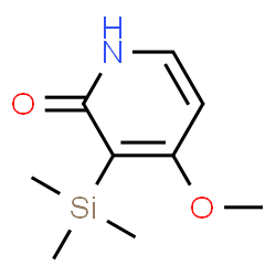 2(1H)-Pyridinone,4-methoxy-3-(trimethylsilyl)-(9CI) Structure