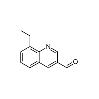 8-乙基喹啉-3-甲醛结构式