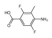 Benzoic acid, 4-amino-2,5-difluoro-3-methyl- (9CI)结构式