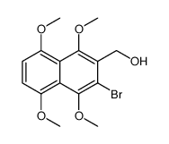 (3-bromo-1,4,5,8-tetramethoxynaphthalen-2-yl)methanol Structure
