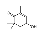 4-hydroxy-2,6,6-trimethylcyclohex-2-en-1-one structure