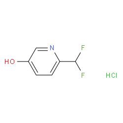 6-(二氟甲基)吡啶-3-醇盐酸盐结构式