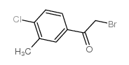 2-溴-1-(4-氯-3-甲基苯基)乙酮结构式