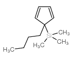 (1-BUTYL-2,4-CYCLOPENTADIEN-1-YL)TRIMETHYLSILANE结构式