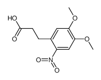 3-(4,5-dimethoxy-2-nitro-phenyl)-propionic acid Structure