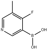 4-Fluoro-3-methylpyridine-5-boronic acid Structure
