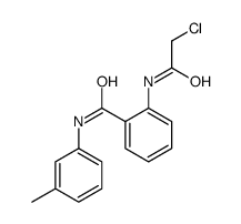2-[(氯乙酰基)氨基]-N-(3-甲基苯基)苯甲酰胺结构式