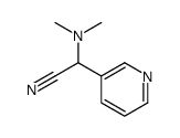 2-(dimethylamino)-2-pyridin-3-ylacetonitrile结构式