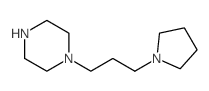 1-[3-(1-吡咯烷)丙基]哌嗪结构式