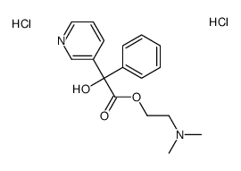 2-(dimethylamino)ethyl 2-hydroxy-2-phenyl-2-pyridin-3-ylacetate,dihydrochloride Structure