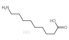 Nonanoic acid,9-amino-, hydrochloride (1:1) Structure