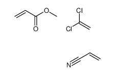 1,1-dichloroethene,methyl prop-2-enoate,prop-2-enenitrile Structure