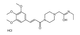 N-ethyl-2-[4-[(E)-3-(3,4,5-trimethoxyphenyl)prop-2-enoyl]piperazin-1-yl]acetamide,hydrochloride Structure