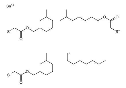 三(异辛基巯基乙酸)辛基锡结构式