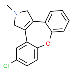 5-氯-2-甲基-2,3-二氢-1H-二苯并[2,3:6,7]氧杂卓并[4,5-c]吡咯结构式