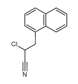 α-chloro-β-(1-naphthyl)propionitrile结构式