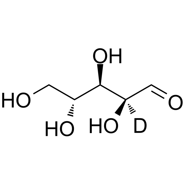 DL-阿拉伯糖 d1-1结构式