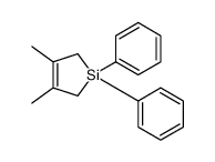 3,4-dimethyl-1,1-diphenyl-2,5-dihydrosilole结构式
