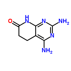2,4-Diamino-5,6-dihydropyrido[2,3-d]pyrimidin-7(1H)-one结构式