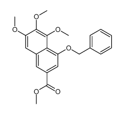 5,6,7-三甲氧基-4-(苯基甲氧基)-2-萘羧酸甲酯结构式