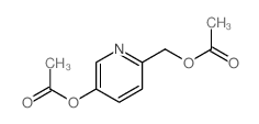 2-Pyridinemethanol,5-(acetyloxy)-, 2-acetate Structure