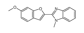 2-(6-methoxy-1-benzofuran-2-yl)-1-methylbenzimidazole Structure