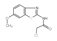 2-CHLORO-N-(6-METHOXY-BENZOTHIAZOL-2-YL)-ACETAMIDE Structure