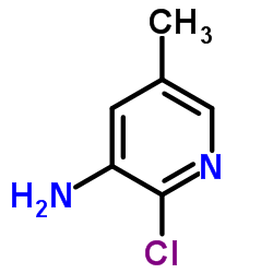5-甲基-3-氨基-2-氯吡啶结构式