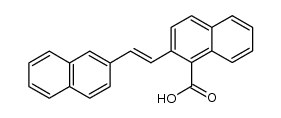 (E)-2-(2-(naphthalen-2-yl)vinyl)-1-naphthoic acid结构式
