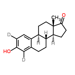 3-Hydroxy(2,4-2H2)estra-1(10),2,4-trien-17-one Structure