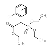 Benzenepropanoic acid, 4-chloro-.alpha.- (diethoxyphosphinyl)-, ethyl ester结构式