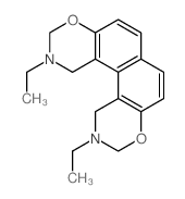 2,11-diethyl-1,3,10,12-tetrahydro-[1,3]benzoxazino[5,6-f][1,3]benzoxazine结构式
