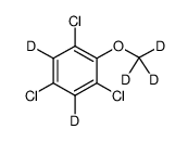 2,4,6-trichloroanisole-d5 Structure