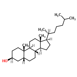 粪甾烷-3-醇结构式