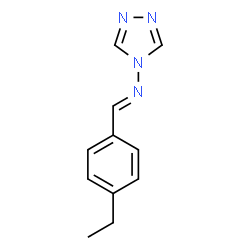 4H-1,2,4-Triazol-4-amine,N-[(4-ethylphenyl)methylene]-(9CI)结构式